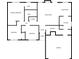 Detailed floor plan showcasing the layout of the home with labeled rooms and measurements at 9119 Woodgreen Way, Jonesboro, GA 30238