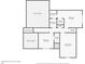 Second floor plan featuring Gathering room, bedrooms, bathrooms and stairs down to the first floor at 1305 Kelly Nelson Dr, Lawrenceville, GA 30043