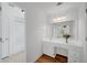 Bathroom with vanity, mirror, and tiled flooring at 3243 Northbrook Dr, Atlanta, GA 30341