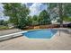 An outdoor view of a backyard pool at 3243 Northbrook Dr, Atlanta, GA 30341