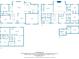 Detailed floor plan showcasing the layout of a multi-story house with multiple bedrooms and bathrooms at 2917 Ashebrooke Ne Dr, Marietta, GA 30068