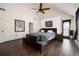 Spacious main bedroom features vaulted ceilings, dark wood floors, and large windows at 2917 Ashebrooke Ne Dr, Marietta, GA 30068