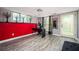 Functional office with a modern desk, natural light, and a gray accent wall at 2917 Ashebrooke Ne Dr, Marietta, GA 30068