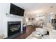 Living room boasts an open layout, fireplace, and dining area, perfect for entertaining guests at 3150 Woodwalk Se Dr # 2204, Atlanta, GA 30339