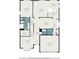 Detailed floorplan showcases the layout of the home's first floor at 7761 Parkside Dr, Lithia Springs, GA 30122