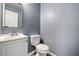 Comfortable bathroom featuring sleek vanity and updated fixtures at 2885 Field Spring Dr, Lithonia, GA 30058