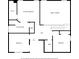 Upstairs floor plan showing layout of bedrooms, bathrooms, and hall at 2885 Field Spring Dr, Lithonia, GA 30058