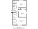 Second floorplan with three bedrooms, bathrooms, and walk-in closets at 4331 Wrexham Ct, Snellville, GA 30039