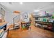 Basement featuring concrete floors, wooden accents, and a sewing machine desk at 1736 Morris Landers Ne Dr, Atlanta, GA 30345