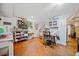 Bright basement with storage, sewing station, and organization solutions provides functional space at 1736 Morris Landers Ne Dr, Atlanta, GA 30345