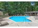 Community pool with lounge seating, shaded pavilion and well-maintained landscaping at 5145 Roswell Road # 3, Atlanta, GA 30342