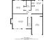 A detailed floor plan showcases the layout of the home's living spaces and dimensions at 7384 Birch Hollow Pl, Douglasville, GA 30134
