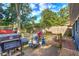 Backyard wooden deck with grill and outdoor cooking setup at 854 Parkway Se Dr, Smyrna, GA 30080