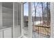 Balcony view showing a scenic lake view and built-in shelving at 1126 Wedgefield Sw Dr, Marietta, GA 30064