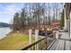 Spacious deck providing multiple seating areas and beautiful lake views at 1126 Wedgefield Sw Dr, Marietta, GA 30064