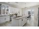 Open kitchen with white cabinets, granite countertops, stainless appliances, and a center island with seating at 1126 Wedgefield Sw Dr, Marietta, GA 30064