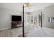 Relaxing main bedroom featuring built-in storage and access to a private balcony at 1126 Wedgefield Sw Dr, Marietta, GA 30064