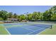 Beautiful tennis courts surrounded by lush trees provide a scenic recreational space at 225 Lakeview W Rdg, Roswell, GA 30076