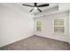 Bedroom with carpet, ceiling fan, and natural light from the windows at 3473 Shoal Oak Ct, Riverdale, GA 30296