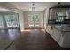 Bright kitchen space seamlessly connects to dining area and outside deck at 5882 Grandview Nw Ct, Acworth, GA 30101
