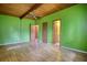 Bedroom featuring a ceiling fan and hardwood floors at 749 Dogwood Dr, Lawrenceville, GA 30046