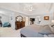 Spacious main bedroom with a king bed, trey ceilings and a view to ensuite at 424 Lake Point Trce, Canton, GA 30114