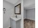 Bathroom features a vanity sink with gray walls at 845 Oak Nw St, Atlanta, GA 30318
