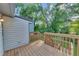 View of the wooden deck and the backyard at 845 Oak Nw St, Atlanta, GA 30318