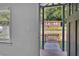 A view from the entryway into the front yard and the charming landscaping at 845 Oak Nw St, Atlanta, GA 30318
