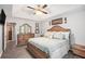 Beautiful main bedroom with hardwood floors, tray ceilings, updated fixtures and neutral paint at 169 Winding Valley Dr, Rockmart, GA 30153