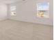 Bright bedroom featuring two windows and a clean, carpeted floor at 281 Sandy Oak Dr, Loganville, GA 30052