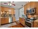 Modern kitchen with stainless steel appliances, granite countertops, and custom cabinets at 628 Home Se Ave, Atlanta, GA 30312