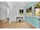 Bright home office features two windows with natural light and hardwood floors at 3428 Ivys Walk, Atlanta, GA 30340