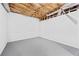 Spacious unfinished basement, painted flooring, white walls and open ceiling at 3009 Gant Quarters Dr, Marietta, GA 30068