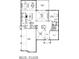 Detailed main floor plan showcasing the layout of the kitchen, living spaces, and garage at 3680 Tanglewood Se Dr, Atlanta, GA 30339