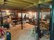 Unfinished basement with storage, exposed ceiling, and support beams at 1046 Waterside Se Dr, Conyers, GA 30013