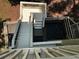 Elevated view of deck and stairs shows a geometric layout for maximizing outdoor living space at 1915 Habersham Trce, Cumming, GA 30041