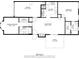 Detailed floor plan showcasing the layout of the home with clearly labeled room dimensions at 214 Chelsea Ct, Woodstock, GA 30189