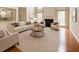 Inviting living room with hardwood floors, fireplace, and comfortable seating arrangement at 1713 Paramore Ne, Marietta, GA 30062