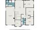 Upstairs floor plan featuring bedrooms, bathrooms, hall, and loft space at 3533 Aberdeen Way, Douglasville, GA 30135