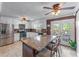 Modern kitchen with stainless steel appliances, granite countertops, and a center island at 3778 Berdon Ln, Decatur, GA 30034