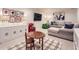 Finished basement featuring a comfortable seating area, play area, and stylish décor at 3812 Chattawood Dr, Duluth, GA 30096