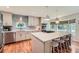 Modern kitchen with a large center island, stainless steel appliances, and plenty of cabinet space at 3812 Chattawood Dr, Duluth, GA 30096