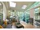 Sunroom with an abundance of natural light, house plants, and comfortable seating at 1441 Hada Ln, Lawrenceville, GA 30043