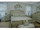 Serene bedroom featuring a decorative headboard, bedside tables, and coordinated linens for a relaxing retreat at 6985 Shane Ln, Cumming, GA 30028