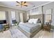 Cozy main bedroom with tufted headboard, rug, and comfortable modern decor at 996 Palmetto Sw Ave, Atlanta, GA 30314