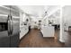 Modern kitchen featuring stainless steel appliances and a center island with quartz countertops at 2277 Cloverdale Se Dr, Atlanta, GA 30316