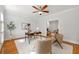 Cozy home office with hardwood floors, neutral decor, and ample natural light at 2903 Ashebrooke Ne Dr, Marietta, GA 30068