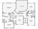 Second floor plan featuring 3 bedrooms, 3 bathrooms, laundry room, and primary closet with dimensions at 7946 White Oak Loop, Stonecrest, GA 30038