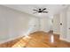 Bedroom with hardwood floors, closet with double doors and a window at 2552 Hunton Ne Ct, Marietta, GA 30068